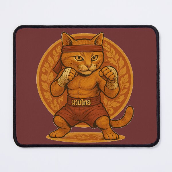Item preview, Muay Thai Cat designed and sold by Patternicity.
