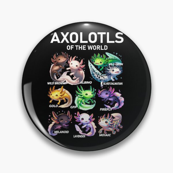 Item preview, Kawaii Axolotls of the World Axolotl Animals Lover designed and sold by Kimberley King Art  King Art.