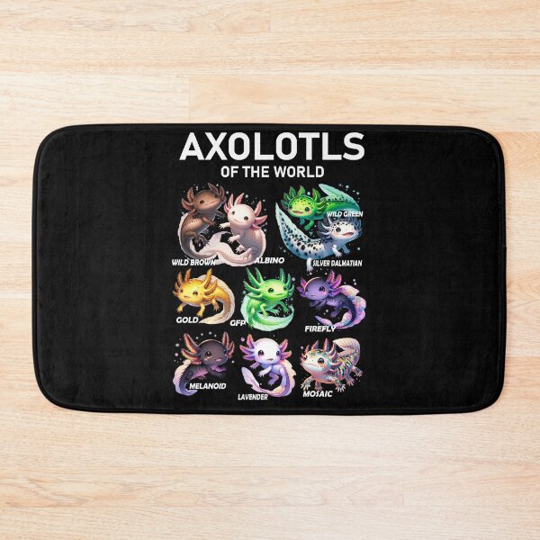 Item preview, Kawaii Axolotls of the World Axolotl Animals Lover designed and sold by Kimberley King Art  King Art.