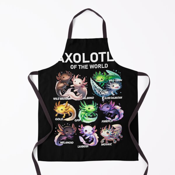 Item preview, Kawaii Axolotls of the World Axolotl Animals Lover designed and sold by Kimberley King Art  King Art.