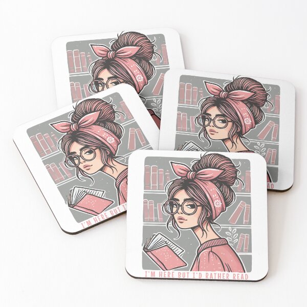 Item preview, Retro Book Girl Motif For Frequent Readers With designed and sold by LuminOrb.