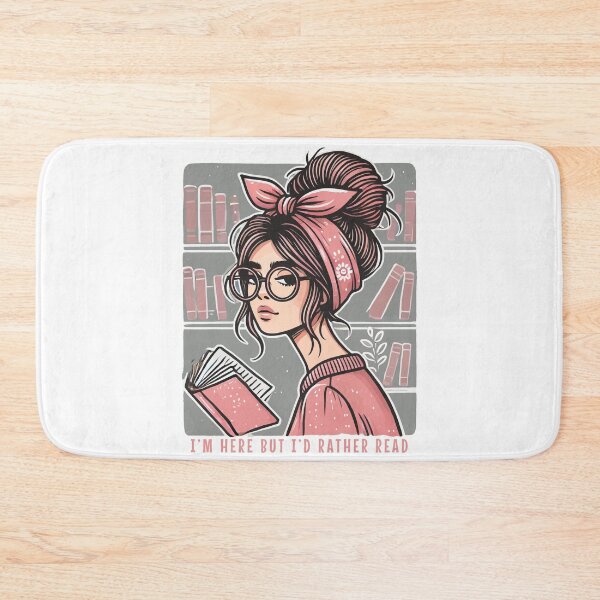 Item preview, Retro Book Girl Motif For Frequent Readers With designed and sold by LuminOrb.