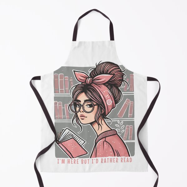 Item preview, Retro Book Girl Motif For Frequent Readers With designed and sold by LuminOrb.
