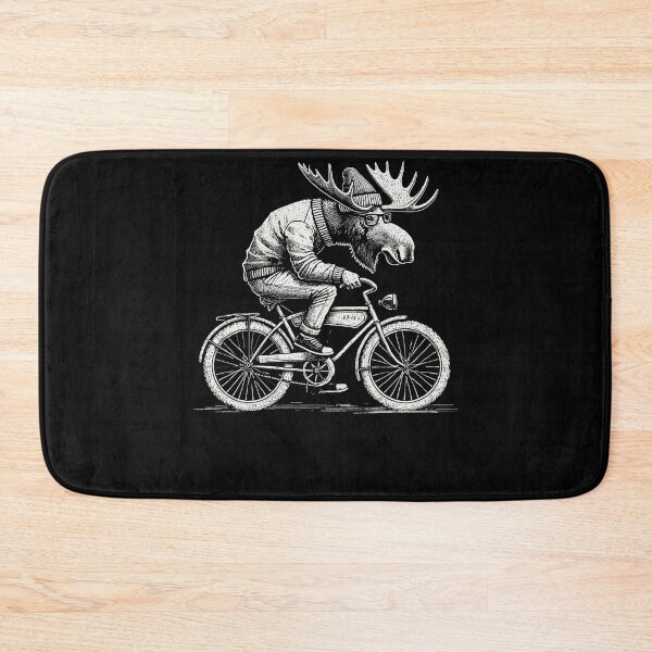 Item preview, Retro Bicycle Moose Design For Cyclists With A designed and sold by LuminOrb.