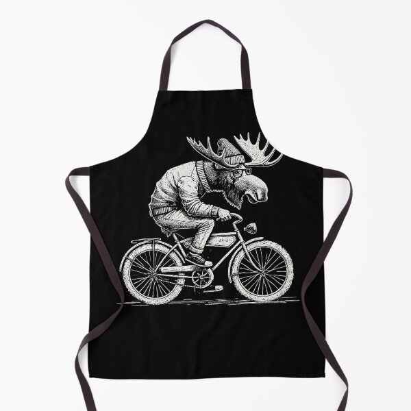 Item preview, Retro Bicycle Moose Design For Cyclists With A designed and sold by LuminOrb.