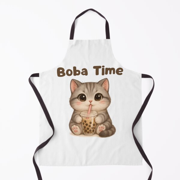 Item preview, Boba Time Kawaii Cat Anime Chibi designed and sold by thebest-2studio.