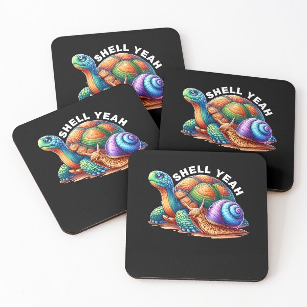 Item preview, SHELL YEAH Funny Turtle Tortoise Snail Hilarious designed and sold by Kimberley King Art  King Art.
