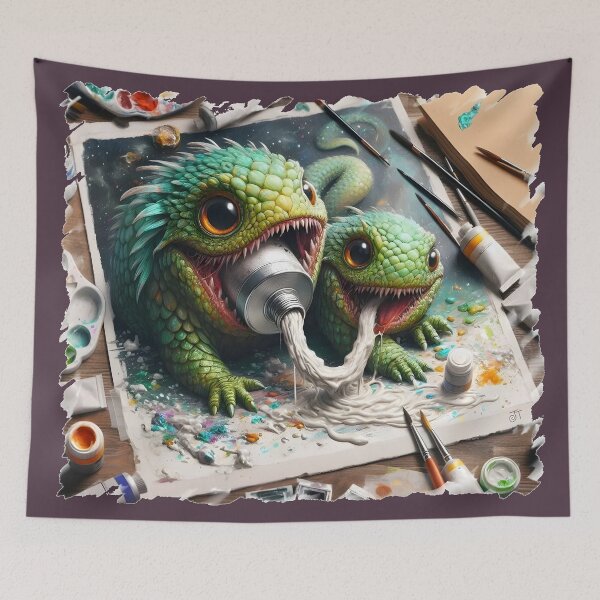 Item preview, Paint Monsters #2 designed and sold by JacquiTaylorArt.