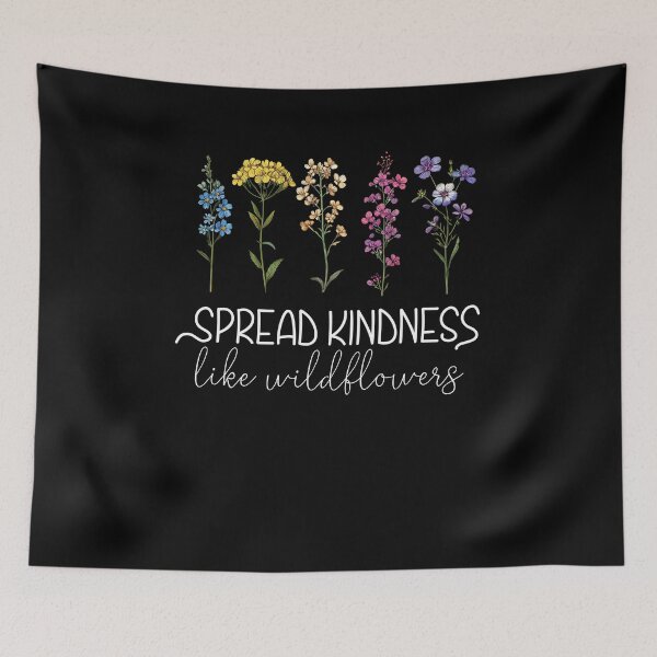 Item preview, Spread Kindness Like Wildflowers designed and sold by Kimberley King Art  King Art.