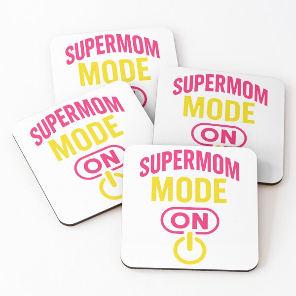 Item preview, Supermom Mode ON Neon Text Design – Bold Mother’s Day Graphic for Shirts, Stickers, Mugs, and Gifts – Comic Tech Style Typography designed and sold by ArtbotsGallery.