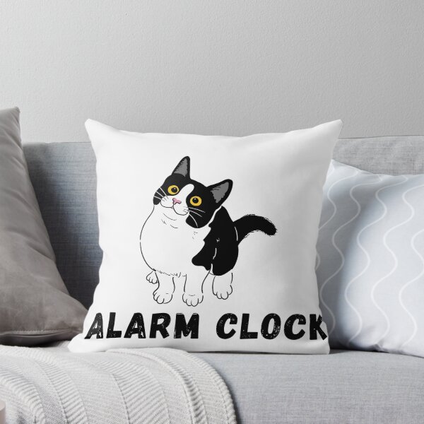 Item preview, "Alarm Clock Cat – Funny Early Riser Kitty Design" designed and sold by MinkahJM.