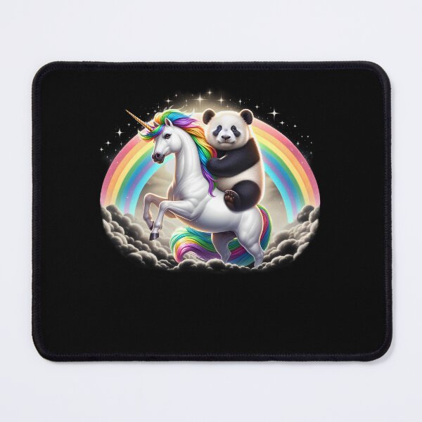 Item preview, Panda Riding Unicorn Galaxy Rainbow Lover designed and sold by Kimberley King Art King Art.