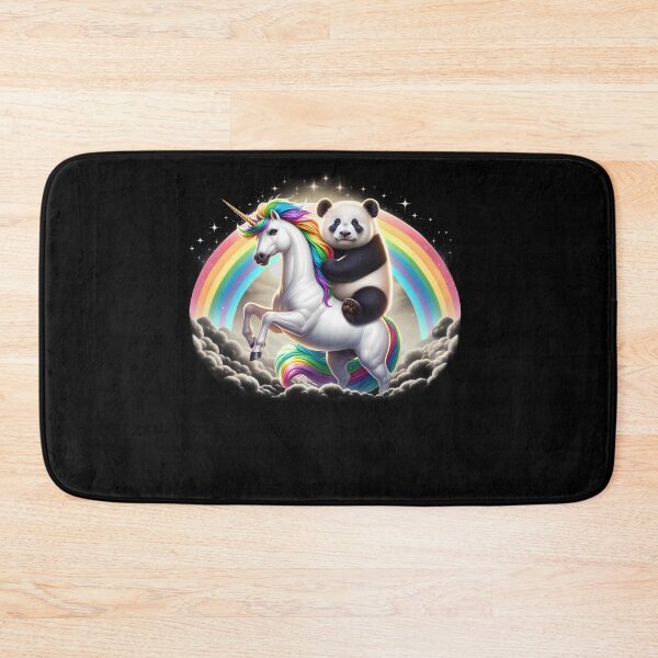 Item preview, Panda Riding Unicorn Galaxy Rainbow Lover designed and sold by Kimberley King Art  King Art.