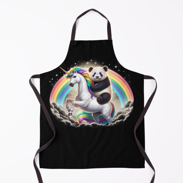 Item preview, Panda Riding Unicorn Galaxy Rainbow Lover designed and sold by Kimberley King Art King Art.