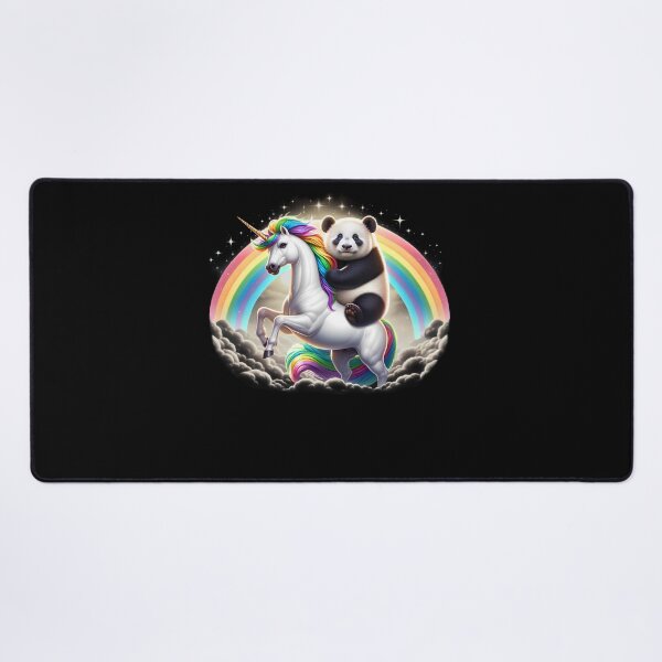Item preview, Panda Riding Unicorn Galaxy Rainbow Lover designed and sold by Kimberley King Art King Art.