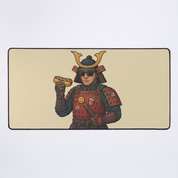 Item preview, Stars and Stripes Samurai – Fast Food & Bushido designed and sold by AleTot.