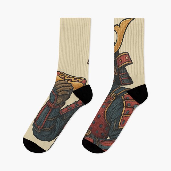 Item preview, Stars and Stripes Samurai – Fast Food & Bushido designed and sold by AleTot.