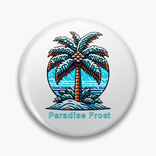 Item preview, Paradise Frost – Snowy Palm Tree | Tropical Winter Vibes designed and sold by Tom Freeman.