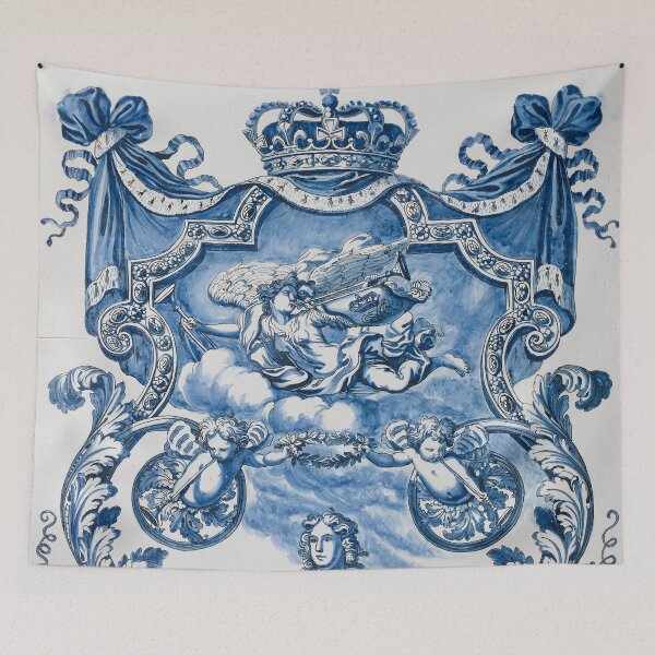 Item preview, Tile with a bust of William III (1650–1702) designed and sold by Tamas Das.
