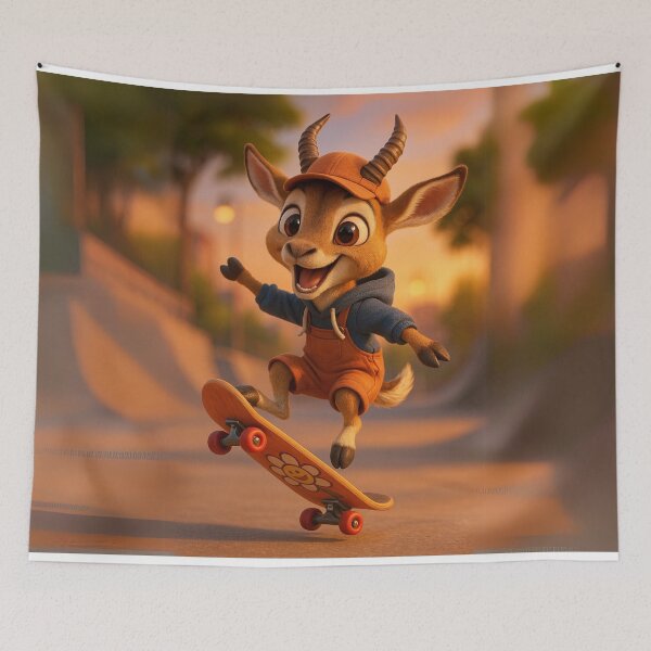 Item preview, Skater Springbok designed and sold by Sillytoe.