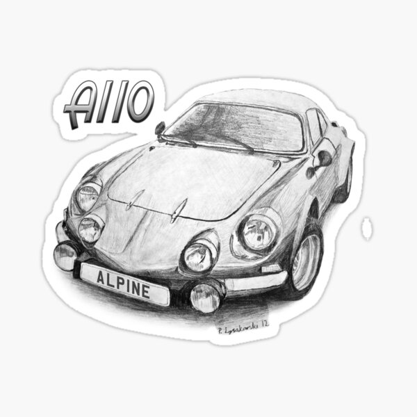 Alpine A110 Sticker