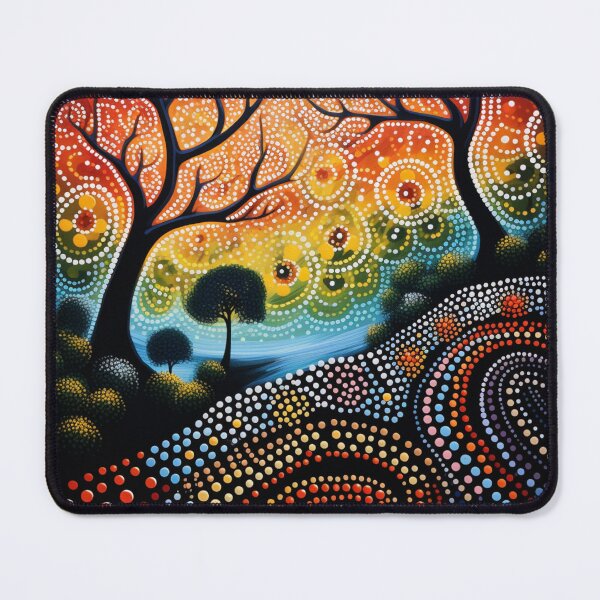 Item preview, Aboriginal Inspired Dot Art - Franklin-Gordon Wild Rivers National Park designed and sold by GrinGalore.
