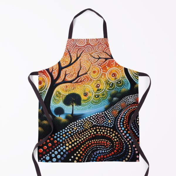 Item preview, Aboriginal Inspired Dot Art - Franklin-Gordon Wild Rivers National Park designed and sold by GrinGalore.