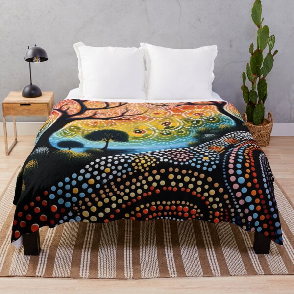 Item preview, Aboriginal Inspired Dot Art - Franklin-Gordon Wild Rivers National Park designed and sold by GrinGalore.