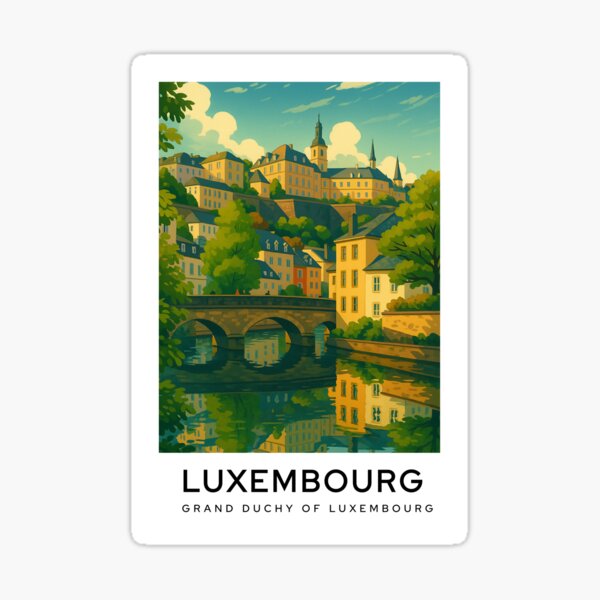 Artikel-Vorschau von LUXEMBURG Digitale Kunst Poster, designt und verkauft von TravelMarvel.