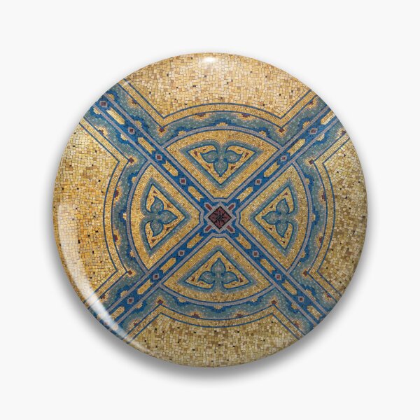 Item preview, Luxurious Gold and Blue Symmetric Mosaic designed and sold by Georgia Mizuleva.