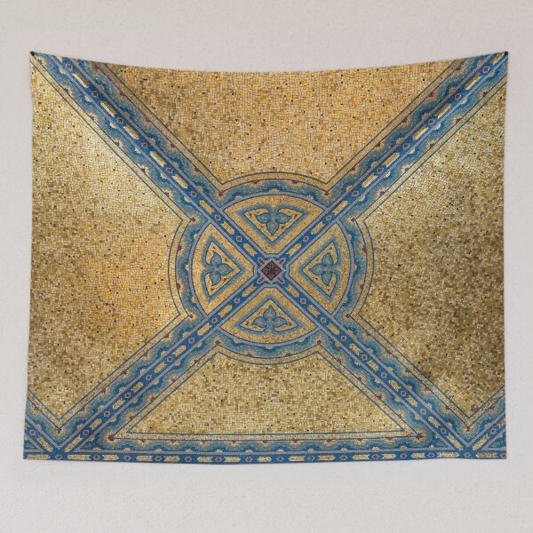 Item preview, Luxurious Gold and Blue Symmetric Mosaic designed and sold by Georgia Mizuleva.