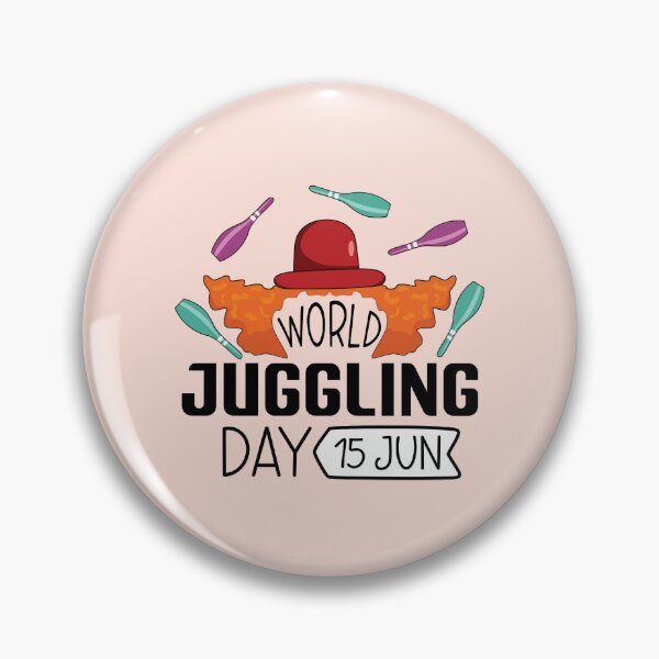 Item preview, 15 June World Juggling Day - Wacky Holidays designed and sold by ChemicalXShop.