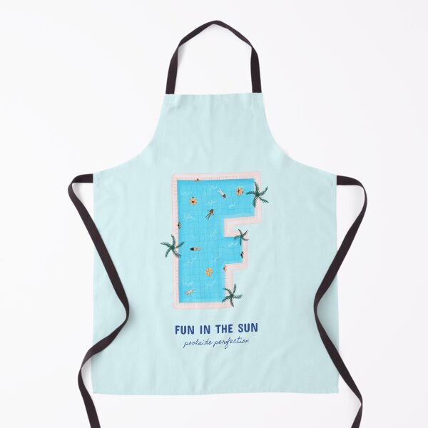 Item preview, F‑Shaped Pool Aerial View Fun in the Sun designed and sold by rdxart.