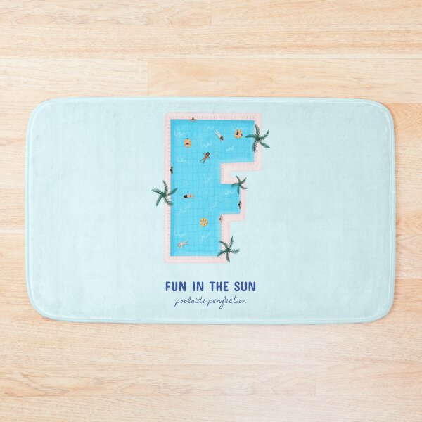 Item preview, F‑Shaped Pool Aerial View Fun in the Sun designed and sold by rdxart.