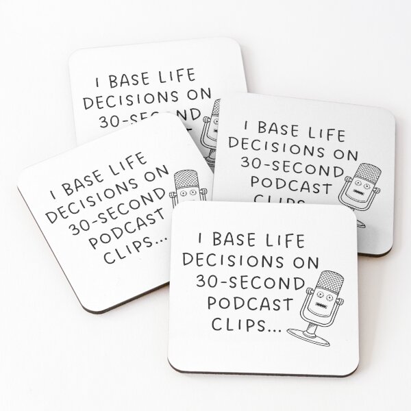 Item preview, 30-Second Podcast Life Coach – Funny Self-Help T-Shirt designed and sold by LowEffortLab5.
