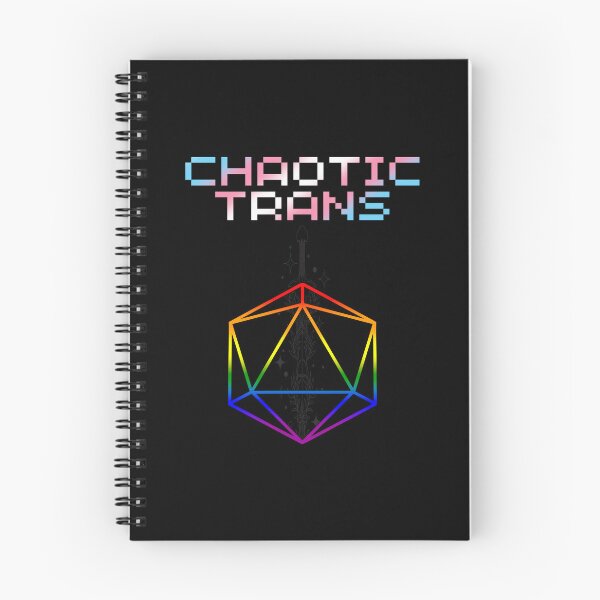 Item preview, Chaotic Trans Pride Flag Colors, Transgender D20, Trans D&D Design 2 designed and sold by Travelslightly.