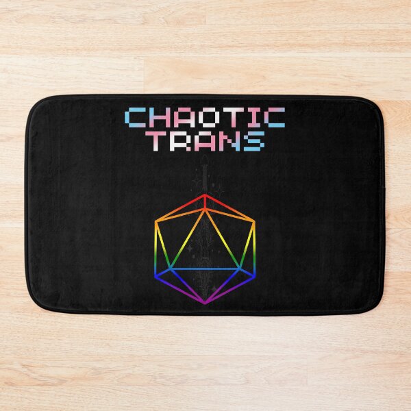 Item preview, Chaotic Trans Pride Flag Colors, Transgender D20, Trans D&D Design 2 designed and sold by Travelslightly.