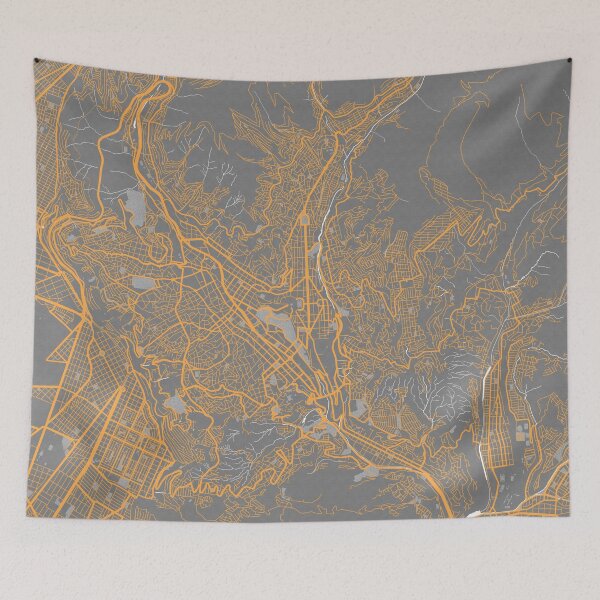 Item preview, La Paz City Map of Bolivia - Bauhaus designed and sold by deMAP.