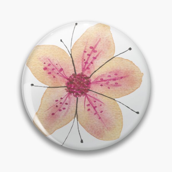 Aperçu de l'œuvre Fleur aquarelle délicate créée et vendue par AcornDesign.