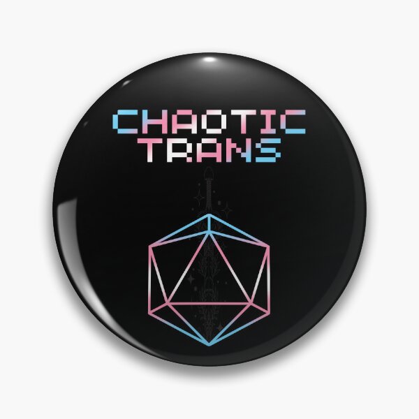 Item preview, Chaotic Trans Pride Flag Colors, Transgender D20, Trans D&D  designed and sold by Travelslightly.