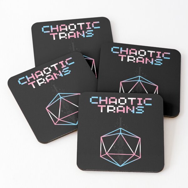 Item preview, Chaotic Trans Pride Flag Colors, Transgender D20, Trans D&D  designed and sold by Travelslightly.