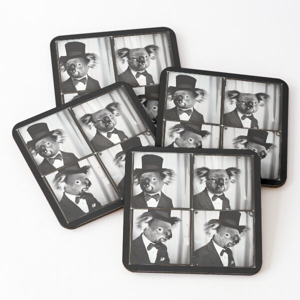 Item preview, Dapper Koala Gentleman – Funny Vintage Animal Photography” designed and sold by RockFireMerch.