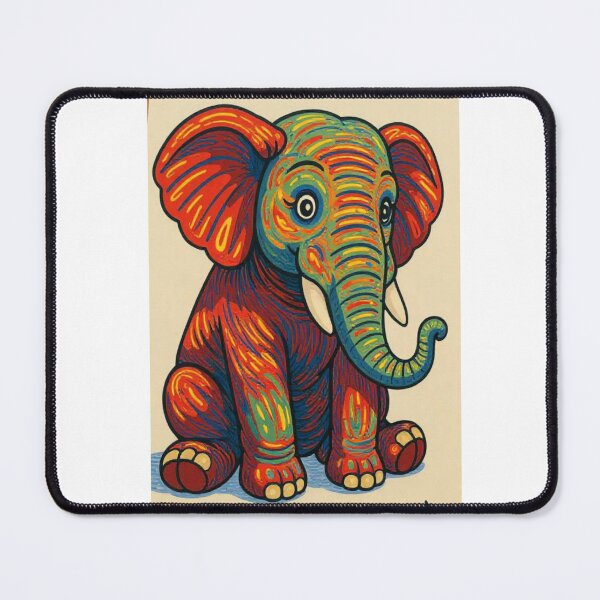 Item preview, Colorful Elephant Art designed and sold by SommanasShop.