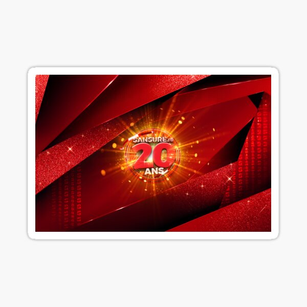 KV SANSURE 20 YEARS Sticker