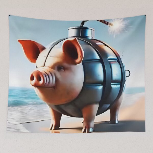 Item preview, Svinino Bombondino – The Explosive Pig -Brainrot pig designed and sold by EmeraldeaArt.