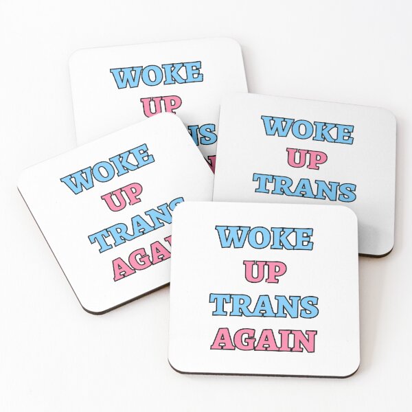 Item preview, Woke up trans again - funny trans humor designed and sold by Inspirationmotivation.