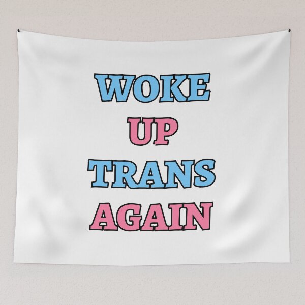 Item preview, Woke up trans again - funny trans humor designed and sold by Inspirationmotivation.