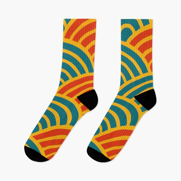 Item preview, Vibrant Retro Wave Pattern | Colorful Geometric Art | Bold Mid-Century Modern Design designed and sold by Suzana Djordjevic.