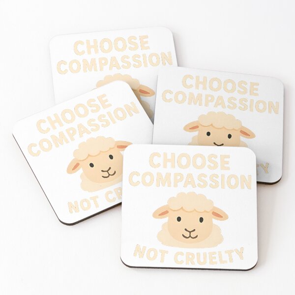 Item preview, Choose Compassion Not Cruelty, Vegan Designs designed and sold by Vibelet.