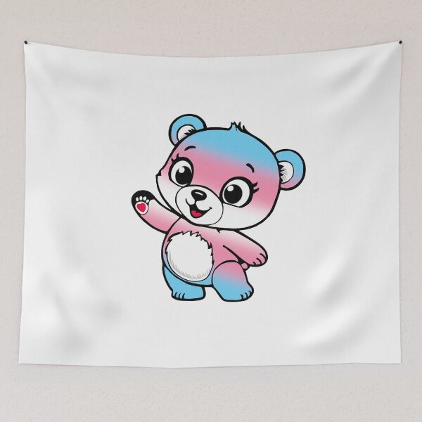 Item preview, Kawaii Transgender Bear – Cute Transgender Pride Design designed and sold by Travelslightly.